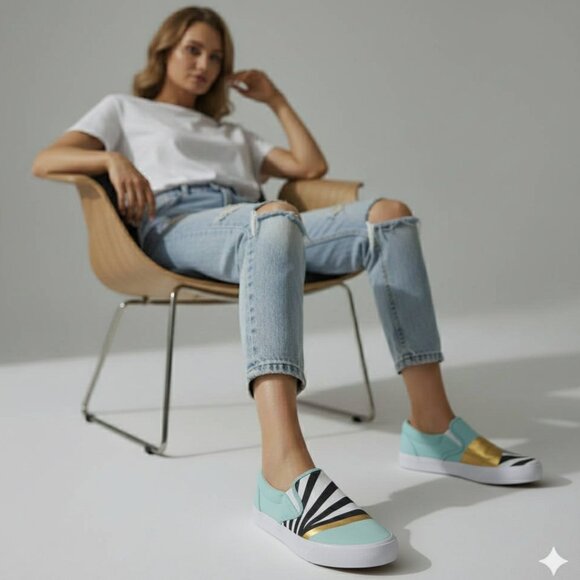 Bucketfeet Artist Series Slip-On Sneakers - Picture 1 of 7